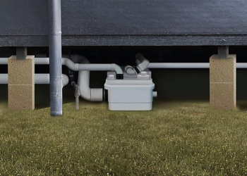 Innovative Plumbing Saves the Day: SANICUBIC 1 Solves Drainage Challenge for Out-Building